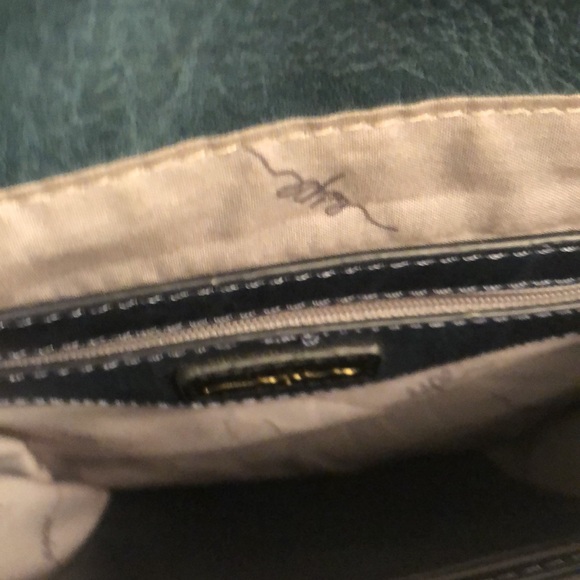 ESPE VEGAN LEATHER CROSSBODY SHOULDER MESSENGER BAG NAVY/DARK TEAL PURSE - #497 - Picture 7 of 16